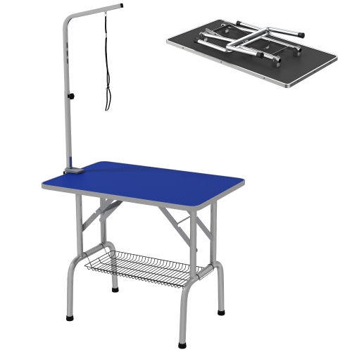 PawHut Dog Grooming Table with Adjustable Grooming Arm Pet