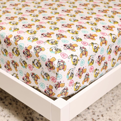 Paw Patrol Skye Kids Bedding Sheet Set with Reversible Comforter Twin Bed in Bag 4 Pcs Set for Kids