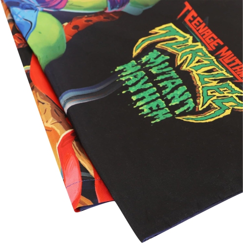 Teenage Mutant Ninja Turtles Kids Bedding Sheet Set with Reversible Comforter Twin Bed in Bag 4 Pcs Set for Kids