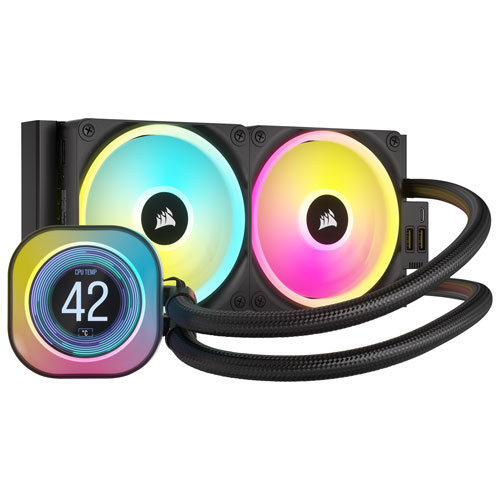 Système de refroidissement liquide de processeur de 360 mm iCUE H100i ACL XT de Corsair