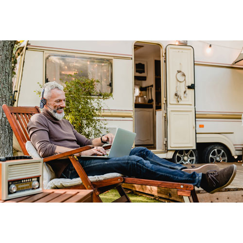 Casque d'écoute mono sans fil Bluetooth B250-XTS de BlueParrott avec microphone à suppression du bruit à 91 %