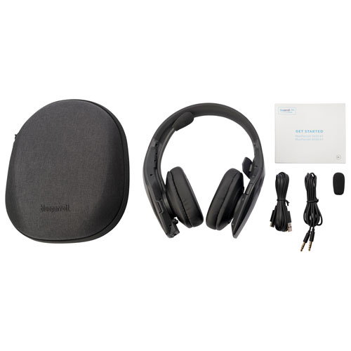 BlueParrott S650-XT 2-in-1 Convertible Active Noise Cancellation Wireless Bluetooth Headset with 96% Noise-Cancelling Microphone