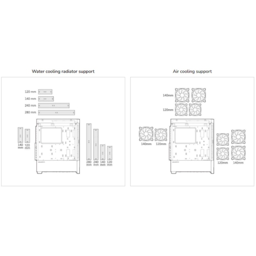 Cougar AIRFACE RGB Mid Tower ATX Computer Case, Tempered Glass Side Panel, 3 x 120mm ARGB Fans Pre-Installed, Black