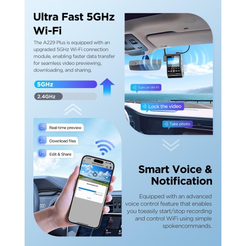 VIOFO A229 Plus 2K QHD 2-Channel Dash Cam