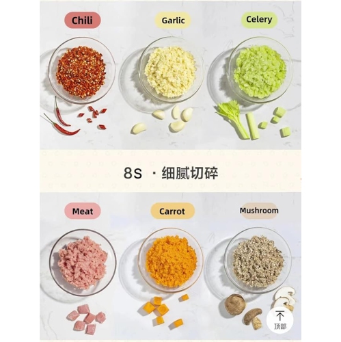 BEAR Food Processor-Food Chopper Electric Dual Speed for Meat, Vegetable, Cheese