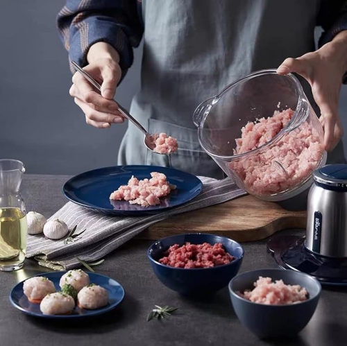 BEAR Food Processor-Food Chopper Electric Dual Speed for Meat, Vegetable, Cheese