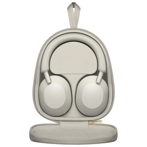 Boîte ouverte - Casque d'écoute Bluetooth à suppression du bruit WH-1000XM5 de Sony - Argenté