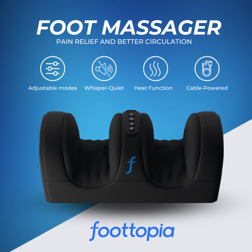 REATHLETE FOOTTOPIA Foot Massager Machine with Heat | Foot and Calf Massager | Ultimate Feet Massager for Pain Relief and Circulation Boost | Deep
