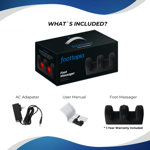 REATHLETE FOOTTOPIA Foot Massager Machine with Heat | Foot and Calf Massager | Ultimate Feet Massager for Pain Relief and Circulation Boost | Deep