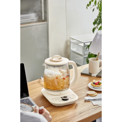 Bear YSH-C18K5 Health- Care Beverage Tea Maker and Kettle,Electric kettle with infuser, Durable 316 Stainless Steel & Glass Brew Cooker Master,8-in-1