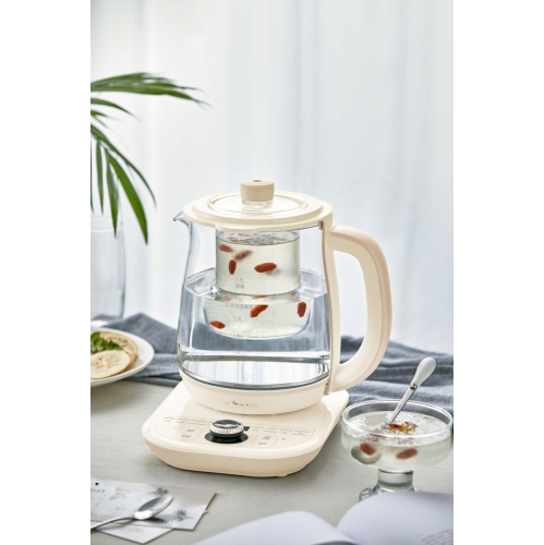 Bear YSH-C18K5 Health- Care Beverage Tea Maker and Kettle,Electric kettle with infuser, Durable 316 Stainless Steel & Glass Brew Cooker Master,8-in-1