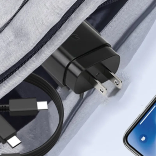 Chargeur rapide USB-C de 25 W compatible avec les téléphones Galaxy S23/S22/S21/S20 de Samsung, série Z Fold/Z Flip, Note20, A53/A54 | Bloc de