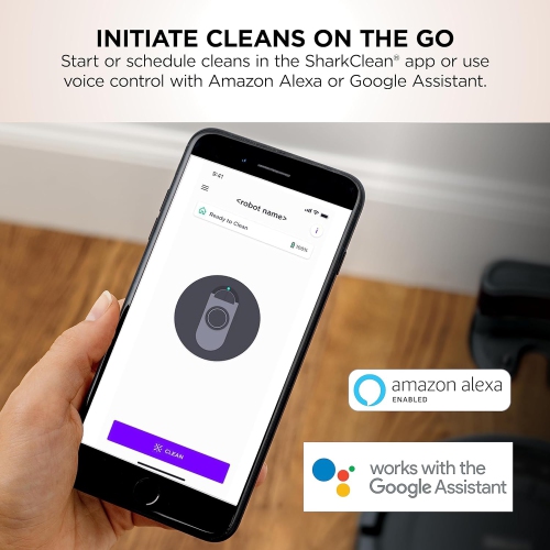 Shark AV753 ION Robot Vacuum, Tri-Brush System, WiFi Connected, 120 Min Runtime, Works with Alexa, Multi Surface Cleaning, Grey