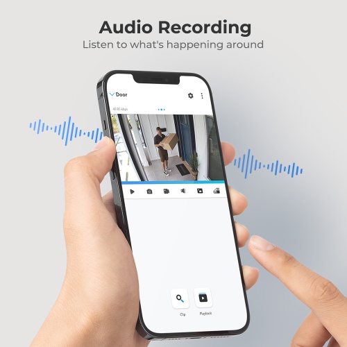 Reolink 5MP 8-Channel PoE Security Camera System, 2TB HDD Built-in, Person/Vehicle Detection, No Subscription Fee