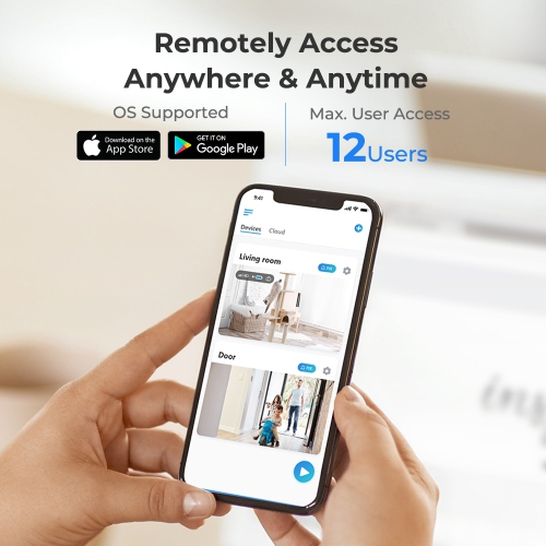 Reolink 5MP 8-Channel PoE Security Camera System, 2TB HDD Built-in, Person/Vehicle Detection, No Subscription Fee