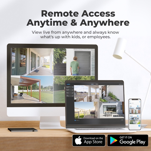 Reolink 5MP Person/Vehicle Detection Smart PoE IP Security Camera, 100ft Night Vision, Audio Recording