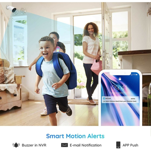 Reolink – Enregistreur vidéo réseau 4K à 8 canaux, prise en charge jusqu'à 12 Mpx, alimentation par Ethernet, HDD 2 To intégré, sans frais