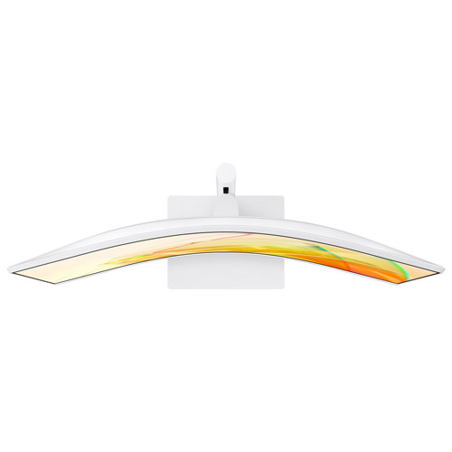 Moniteur FreeSync 34 po DEL VA incurvé WQHD 100 Hz de Samsung avec temps de réponse de 5 ms gris à gris - Blanc chaud