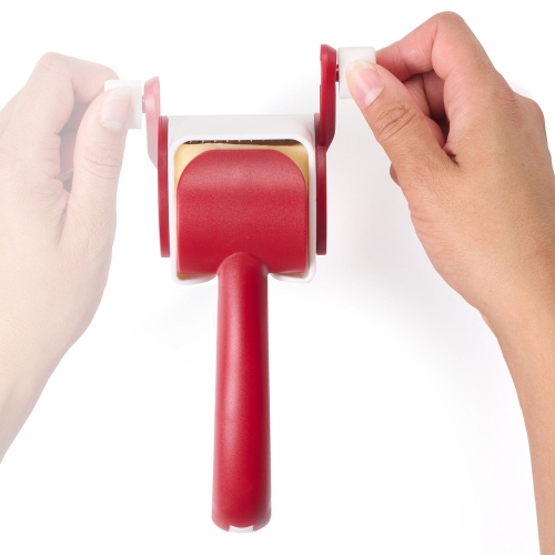 Starfrit - Rotary Cheese Grater, Stainless Steel Barrel, Dishwasher Safe, Red