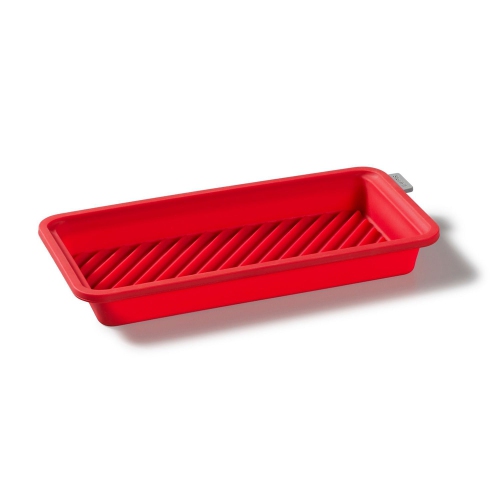 Starfrit - Set of 2 Soft Silicone Baking Dishes, Dishwasher Safe, Red