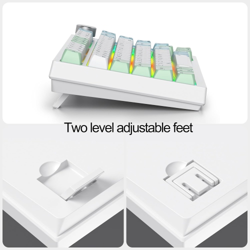 Wired 75% Percent Mechanical Keyboard, Hot Swappable, Red Switch, TKL Mechanical Keyboard, Gasket Mount, RGB Backlit Compact Gaming Keyboard with