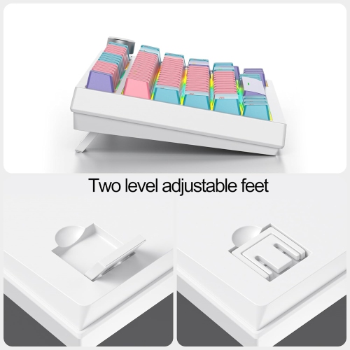 Wired 75% Percent Mechanical Keyboard, Hot Swappable, Red Switch, TKL Mechanical Keyboard, Gasket Mount, RGB Backlit Compact Gaming Keyboard with