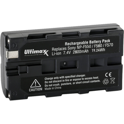Batterie de remplacement d'Ultimaxx pour F550/F560/F570 de Sony - 2600&nbsp;mAh