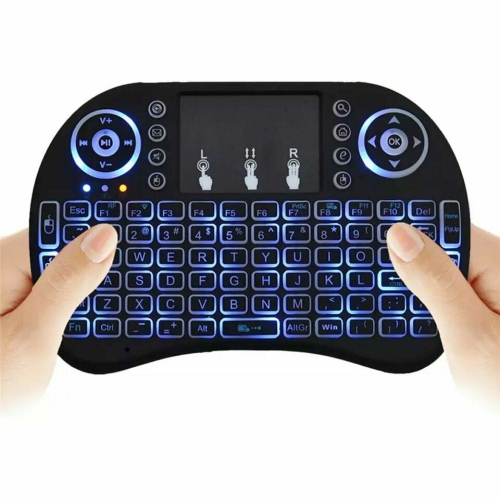 Mini-clavier sans fil pavé tactile de commande à distance pour téléviseur intelligent Android TV Box PC 2,4&nbsp;GH