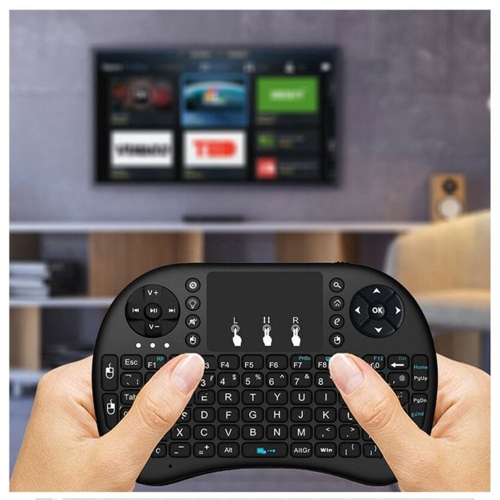 Mini-clavier sans fil pavé tactile de commande à distance pour téléviseur intelligent Android TV Box PC 2,4&nbsp;GH