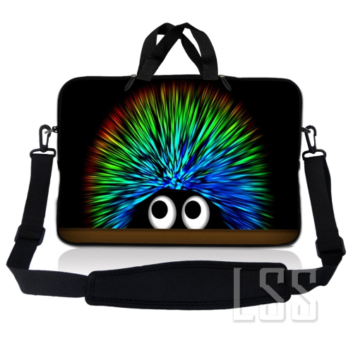LSS  Laptop Skin Shop 8-10.2 Inch Neoprene Laptop Sleeve Bag Carrying Case With Handle And Adjustable Shoulder Strap - Hedgehog