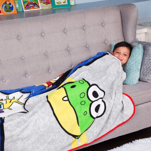 Ryan’s World" Bedding Ultra Soft Micro Raschel Throw Blanket for Kids
