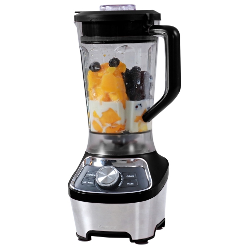 Kenmore 64 oz Stand Blender, 1200W, Smoothie, Ice Crush, Self-Clean Modes, Variable Speed, Black