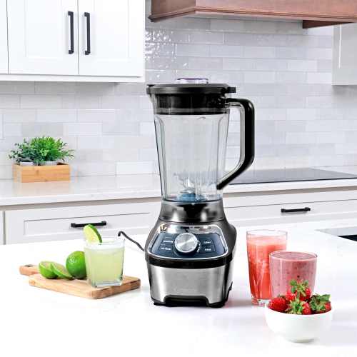 Kenmore 64 oz Stand Blender, 1200W, Smoothie, Ice Crush, Self-Clean Modes, Variable Speed, Black