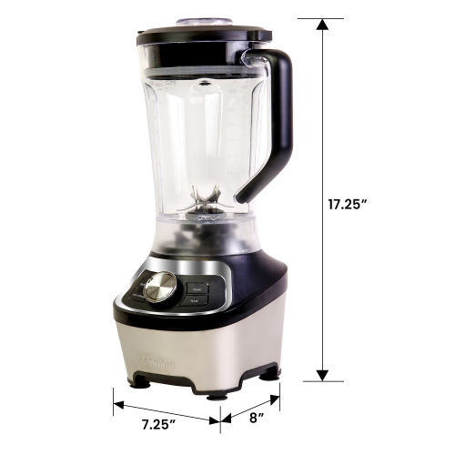 Kenmore 64 oz Stand Blender, 1200W, Smoothie, Ice Crush, Self-Clean Modes, Variable Speed, Black
