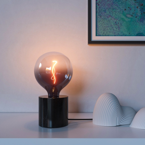 BAZZ Black Marble Table Lamp 4W 150 Lumens 2200K 80+CRI LED Bulb Included, T1002BK