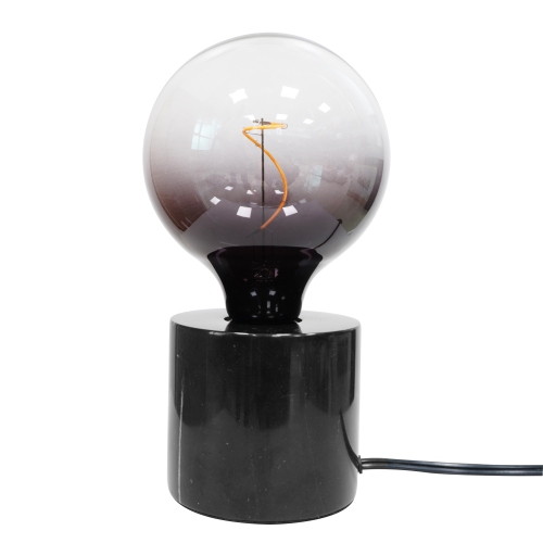 BAZZ Black Marble Table Lamp 4W 150 Lumens 2200K 80+CRI LED Bulb Included, T1002BK