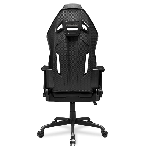 Cougar Hotrod Office Gaming Chair - Ergonomic, High Back Premium Breathable PVC Leather Reclining Backrest Headrest & Lumbar Cushions, Black