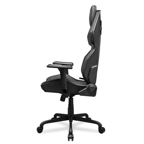 Cougar Hotrod Office Gaming Chair - Ergonomic, High Back Premium Breathable PVC Leather Reclining Backrest Headrest & Lumbar Cushions, Black