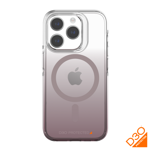 AXS Crystal Shield D3O® Case made with recycled materials MagSafe Compatible for Apple iPhone 15 Pro | Nude Gradient