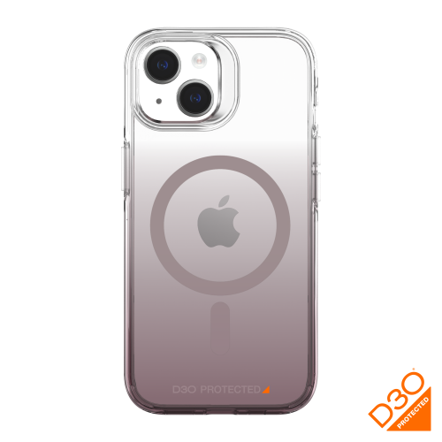 AXS Crystal Shield D3O® Case made with recycled materials MagSafe Compatible for Apple iPhone 15 Plus | Nude Gradient