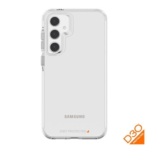L’étui Crystal Shield D3O® d’AXS est fait de matériaux recyclés pour Samsung Galaxy S23 FE | Clear