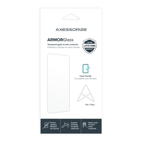 AXS ARMORGlass Screen Protector for Apple iPhone 16/15/15 Pro