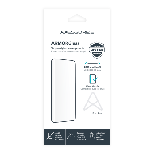 Protecteur d'écran ARMORGlass 2,5&nbsp;deniers d'AXS pour Galaxy S23+ de Samsung