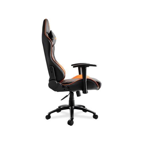 Cougar Outrider Office Gaming Chair - Ergonomic, High Back Premium Breathable PVC Leather Reclining Backrest Headrest & Lumbar Cushions, Orange/Black