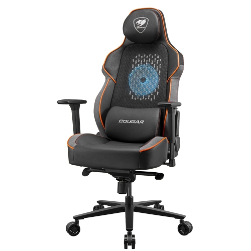 Cougar NxSys Aero Office Gaming Chair 200mm RGB Fan - Ergonomic, High Back Premium Breathable PVC Leather Reclining Backrest Headrest & Lumbar