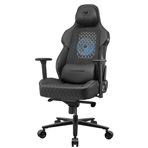 Cougar NxSys Aero Office Gaming Chair 200mm RGB Fan - Ergonomic, High Back Premium Breathable PVC Leather Reclining Backrest Headrest & Lumbar