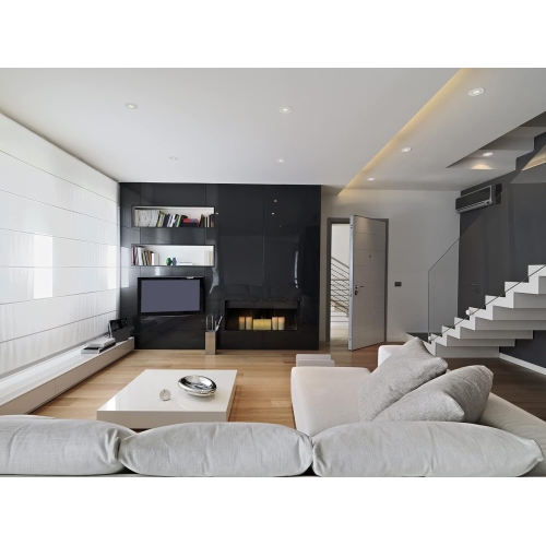 BAZZ 4 Pack Studio 3000K Integrated LED Recessed Light, Gimbal fixture, Matte White, DISK360W4