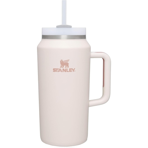 Stanley Quencher H2.0 FlowState Stainless Steel Vacuum Insulated Tumbler  with Lid and Straw for Water, Iced Tea or Coffee, Smoothie and More, Rose  Quartz, 64 oz