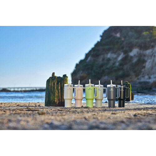 Stanley Quencher – gobelet isotherme en acier inoxydable de H2,0 oz FlowState avec couvercle et paille pour l’eau, le thé glacé ou le café, boisson