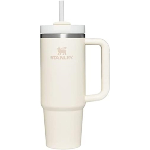 STANLEY  Quencher H2.0 Flowstate Stainless Steel Vacuum Insulated Tumbler \w Lid And Straw for Water, Iced Tea Or Coffee, Smoothie And More, Cream
